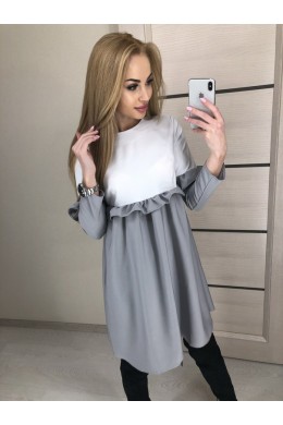Двухцветное платье